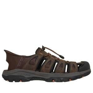 NEW SKECHERS men's tresmen slip-in sandal in chocolate